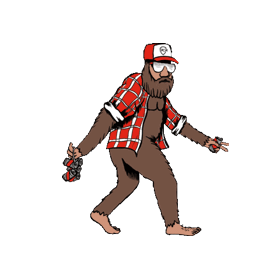 Gif animé Bigfoot casquette